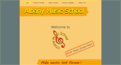 Desktop Screenshot of albanymusicschool.com